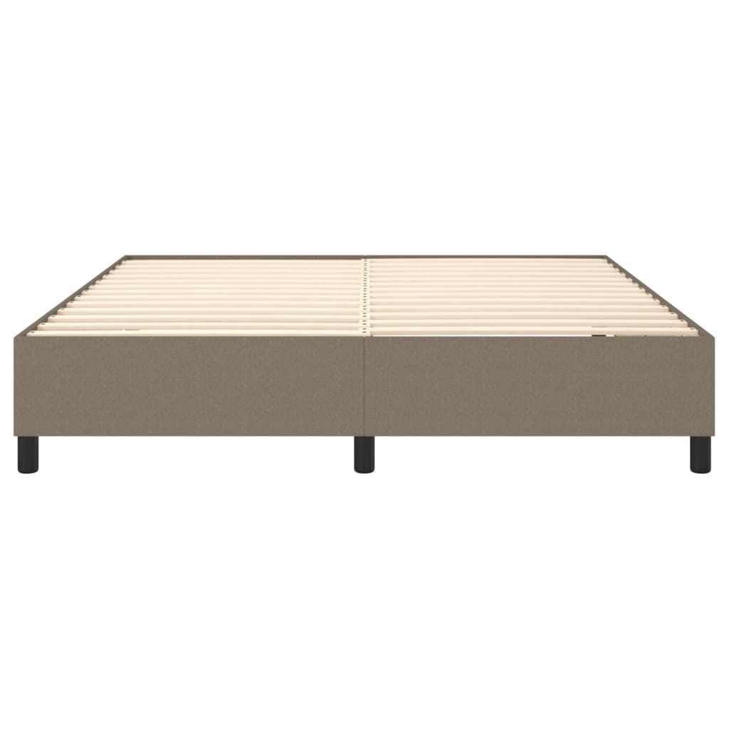 vidaXL Σκελετός Κρεβατιού Χωρίς Στρώμα Taupe 160x200 εκ. Υφασμάτινο