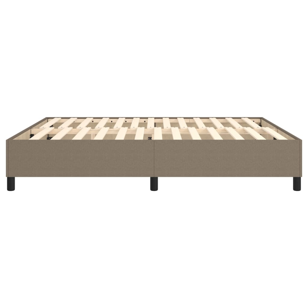 vidaXL Σκελετός Κρεβατιού Χωρίς Στρώμα Taupe 160x200 εκ. Υφασμάτινο