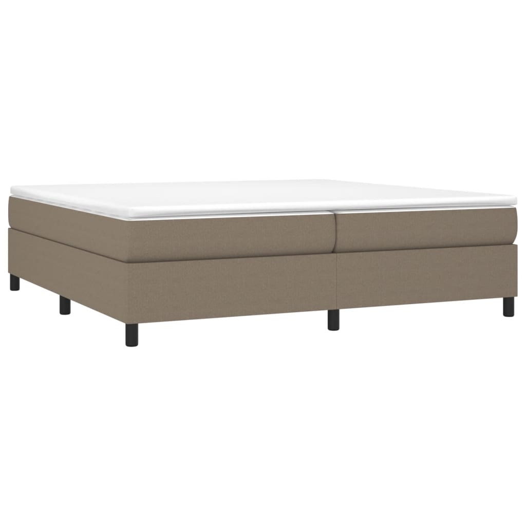 vidaXL Σκελετός Κρεβατιού Χωρίς Στρώμα Taupe 200x200 εκ.Υφασμάτινο