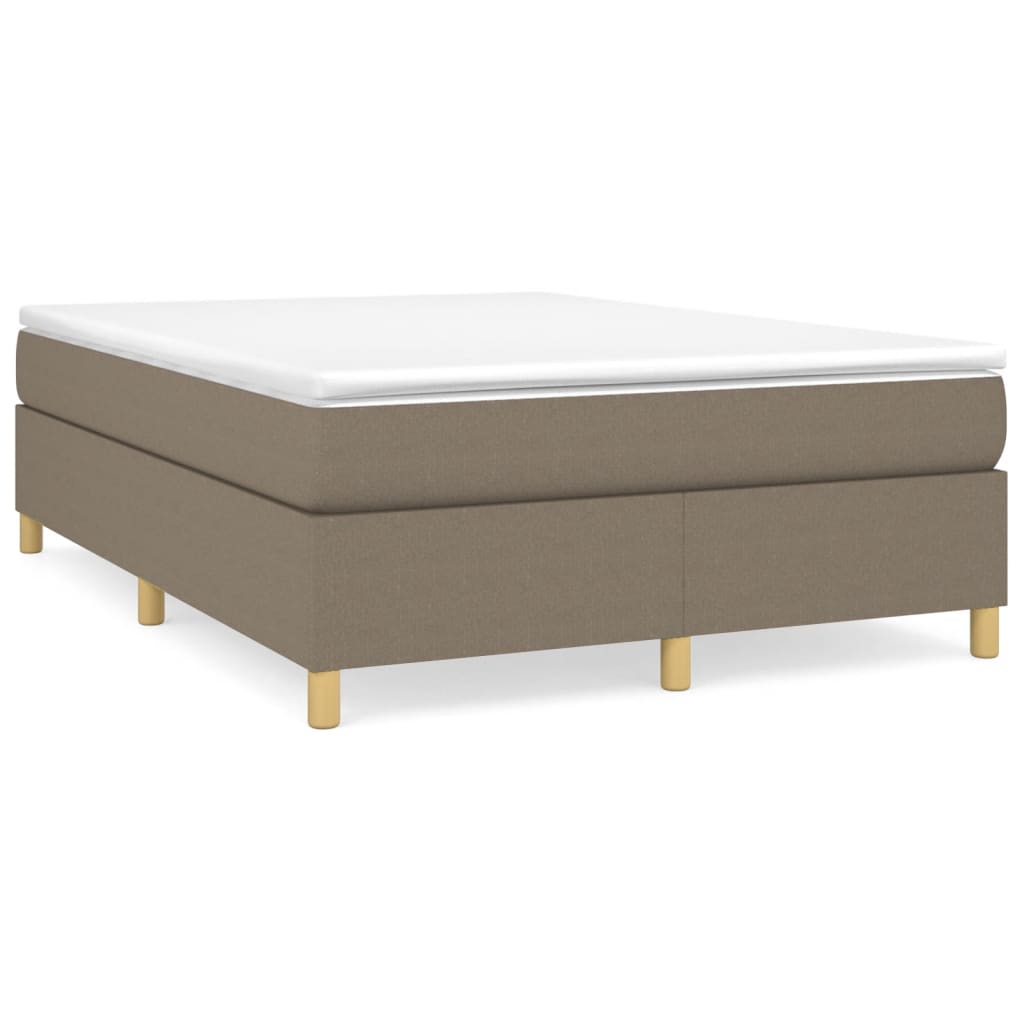 vidaXL Σκελετός Κρεβατιού Χωρίς Στρώμα Taupe 140x190 εκ. Υφασμάτινο