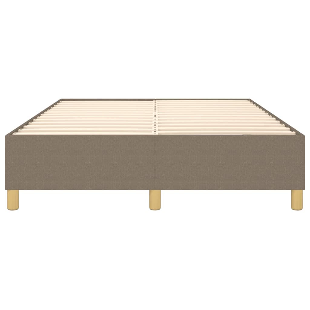 vidaXL Σκελετός Κρεβατιού Χωρίς Στρώμα Taupe 140x190 εκ. Υφασμάτινο