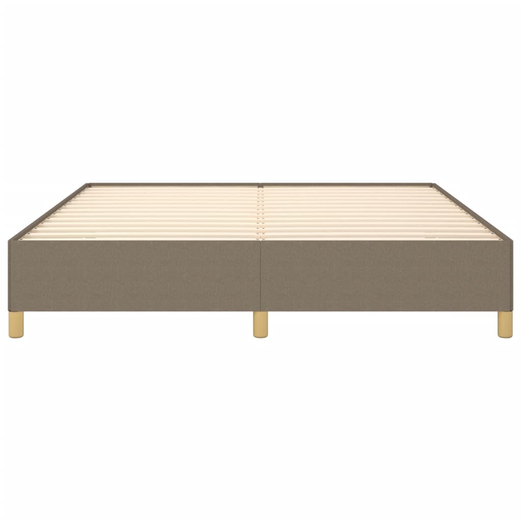 vidaXL Σκελετός Κρεβατιού Χωρίς Στρώμα Taupe 160x200 εκ. Υφασμάτινο