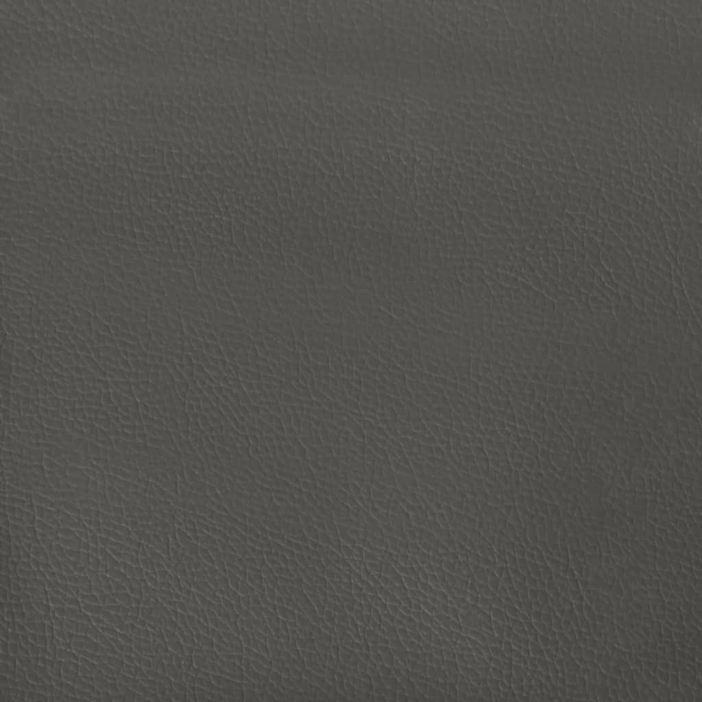 vidaXL Πλαίσιο Κρεβατιού Γκρι 140x200 εκ. από Συνθετικό Δέρμα