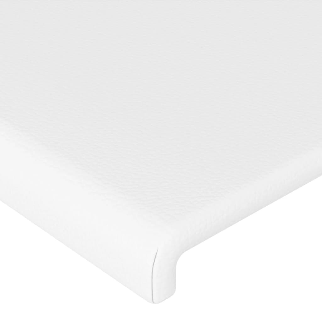 vidaXL Κεφαλάρια Κρεβατιού 2 τεμ. Λευκό 90x5x78/88 εκ.Συνθετικό Δέρμα