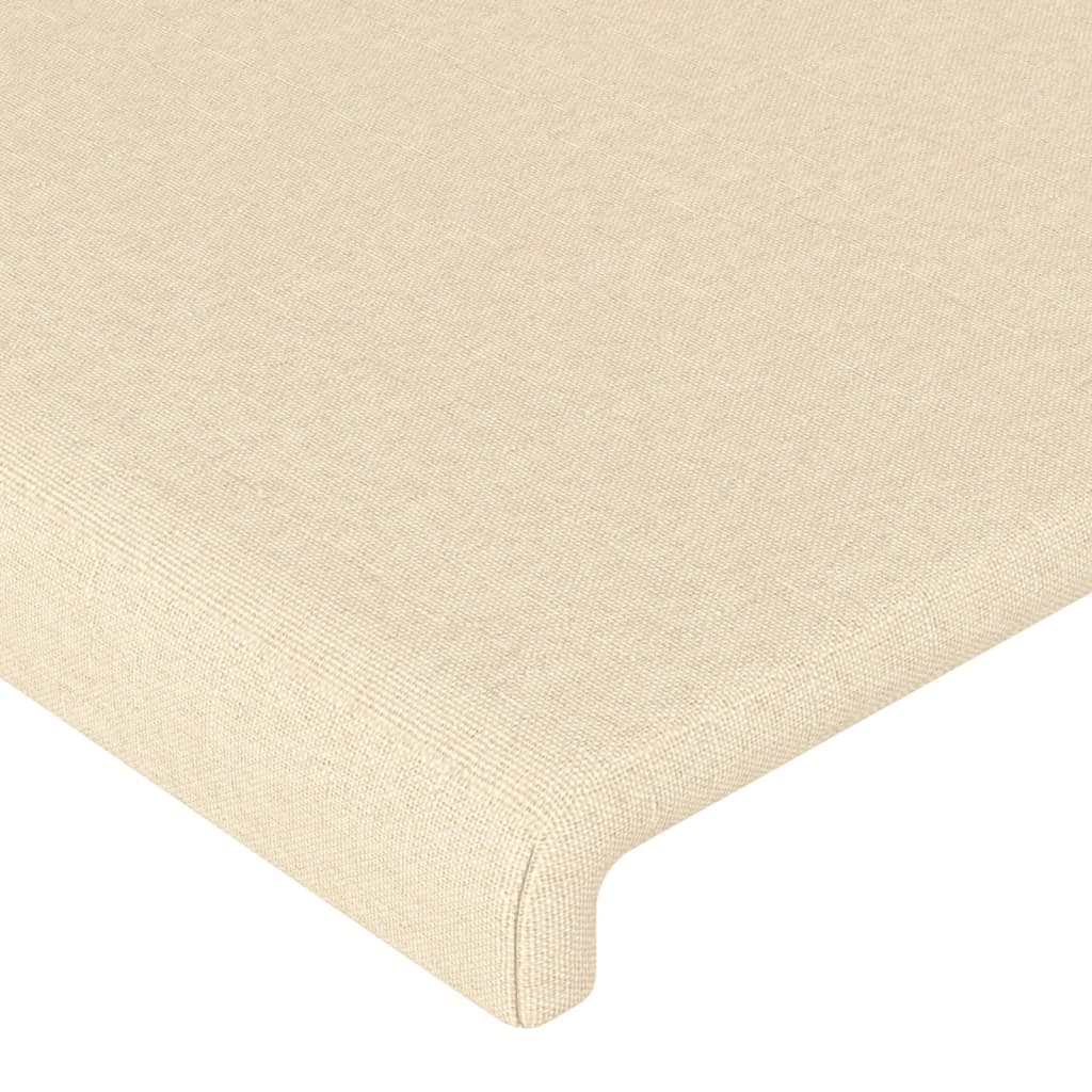 vidaXL Κεφαλάρι με Πτερύγια Κρεμ 183x23x78/88 εκ. Υφασμάτινο