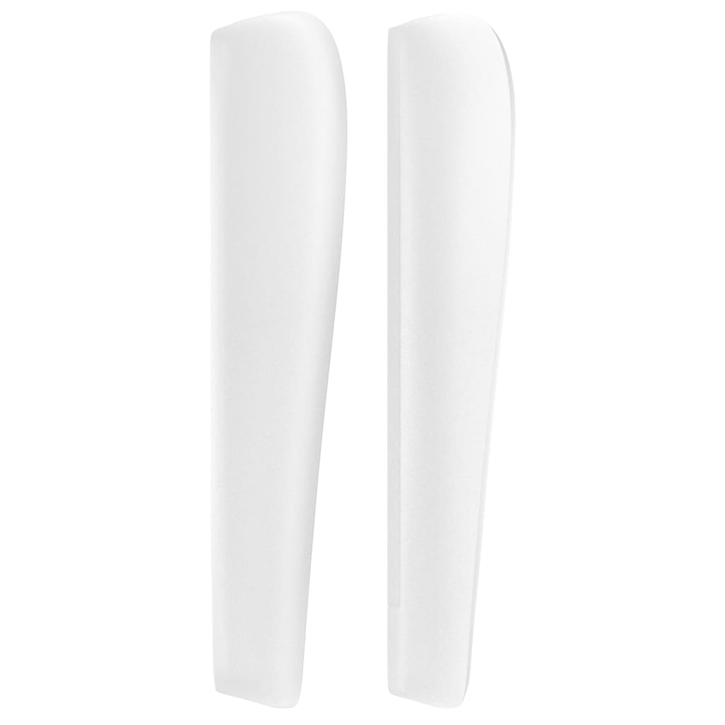 vidaXL Κεφαλάρι με Πτερύγια Λευκό 203x23x118/128 εκ. Συνθ. Δέρμα