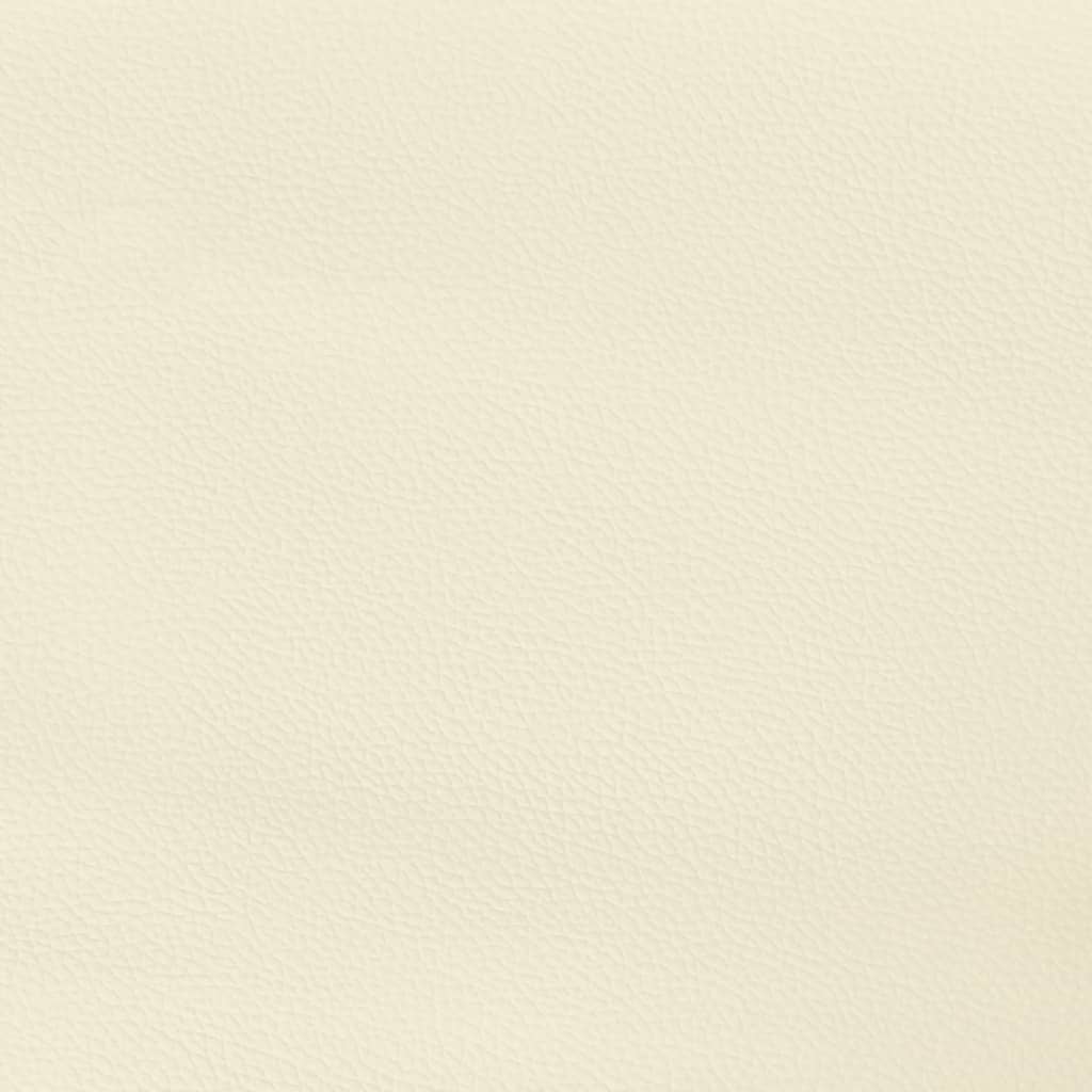 vidaXL Κεφαλάρι με Πτερύγια Κρεμ 93x16x78/88 εκ. Συνθετικό Δέρμα