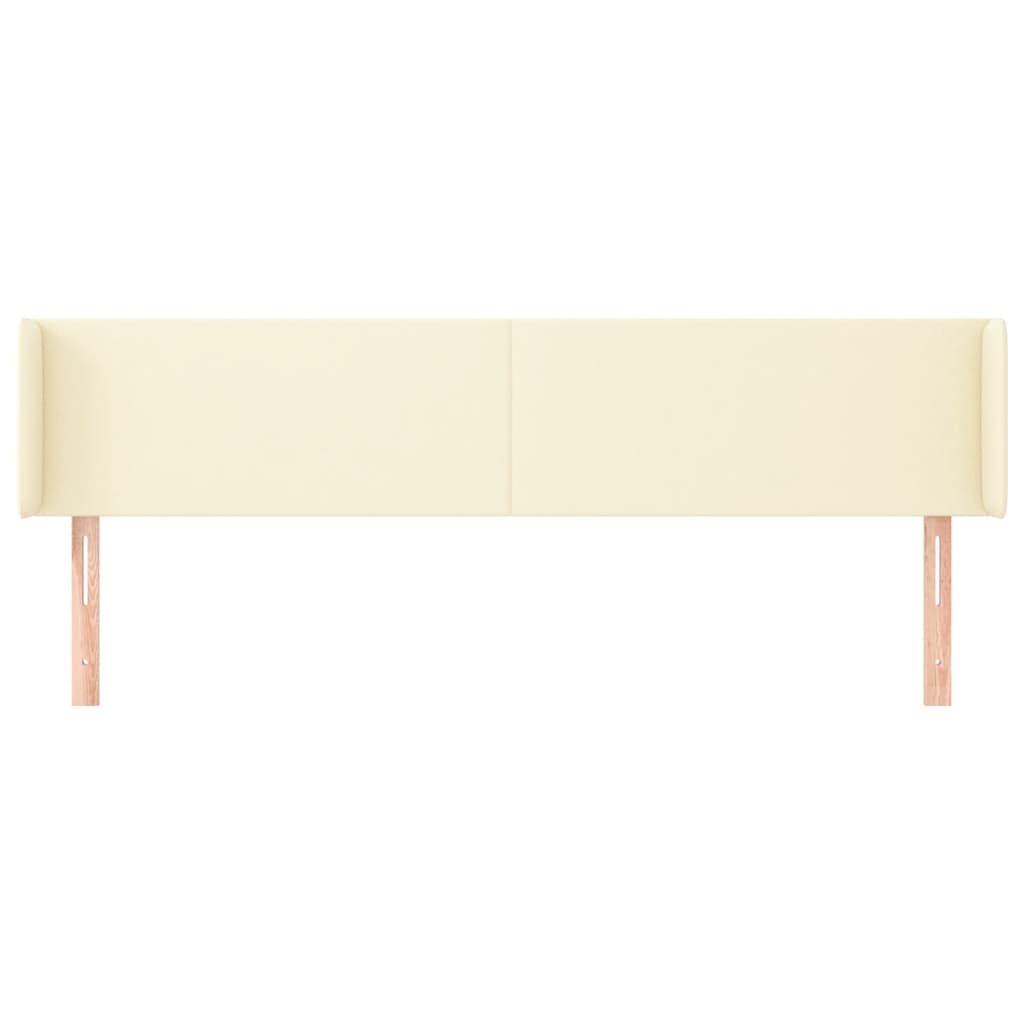vidaXL Κεφαλάρι με Πτερύγια Κρεμ 203x16x78/88 εκ. Συνθετικό Δέρμα