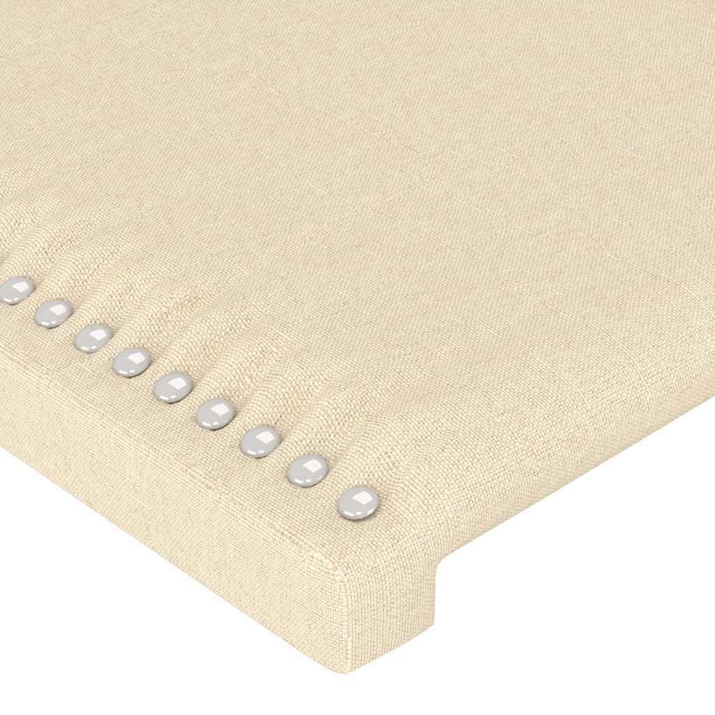 vidaXL Κεφαλάρι με Πτερύγια Κρεμ 147x16x78/88 εκ. Υφασμάτινο