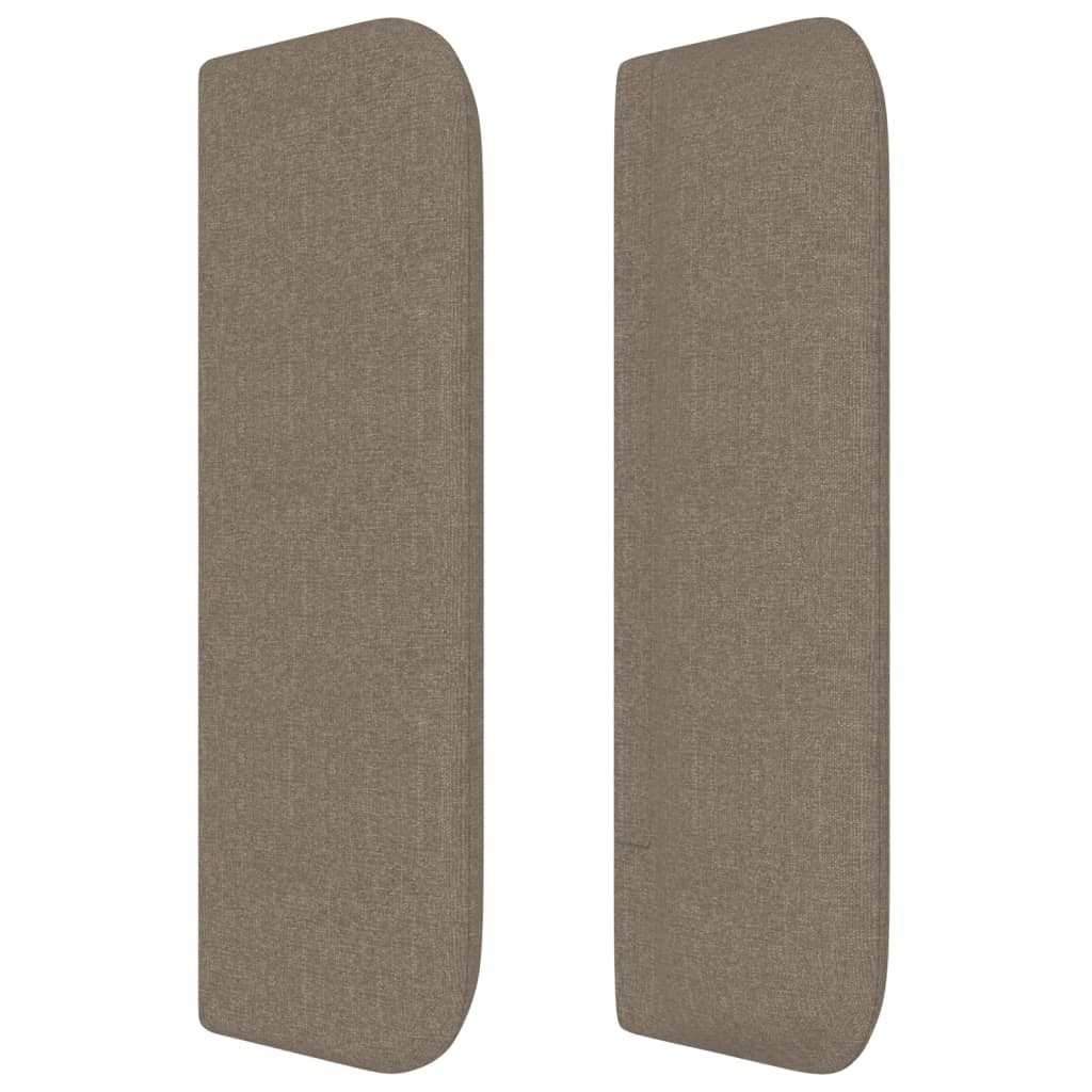 vidaXL Κεφαλάρι με Πτερύγια Taupe 203x16x78/88 εκ. Υφασμάτινο