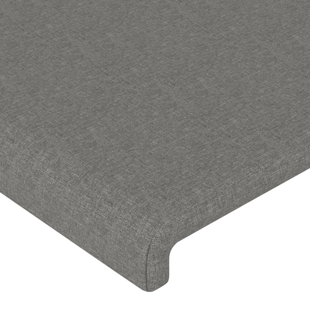 vidaXL Κεφαλάρι με Πτερύγια Σκούρο Γκρι 83x16x118/128 εκ. Υφασμάτινο