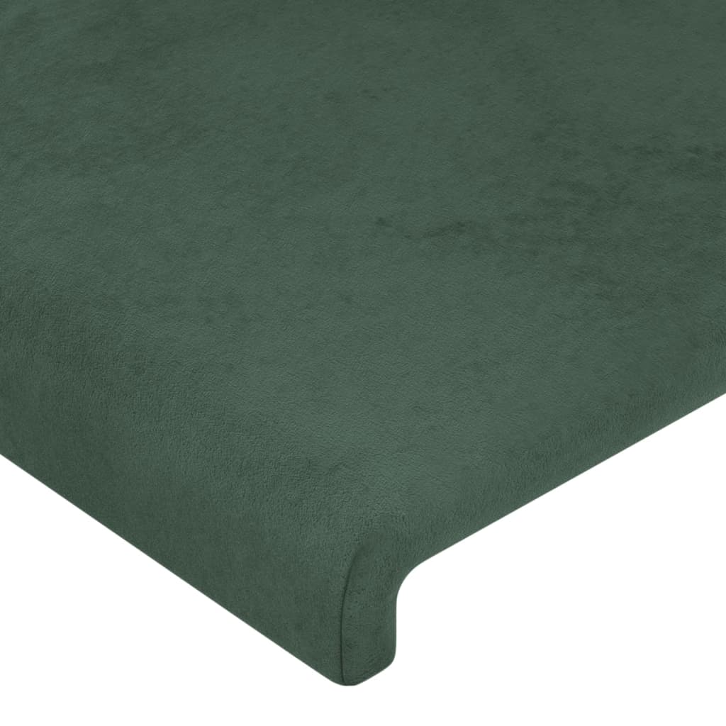 vidaXL Κεφαλάρι με Πτερύγια Πράσινο 103x16x118/128 εκ. Βελούδινο