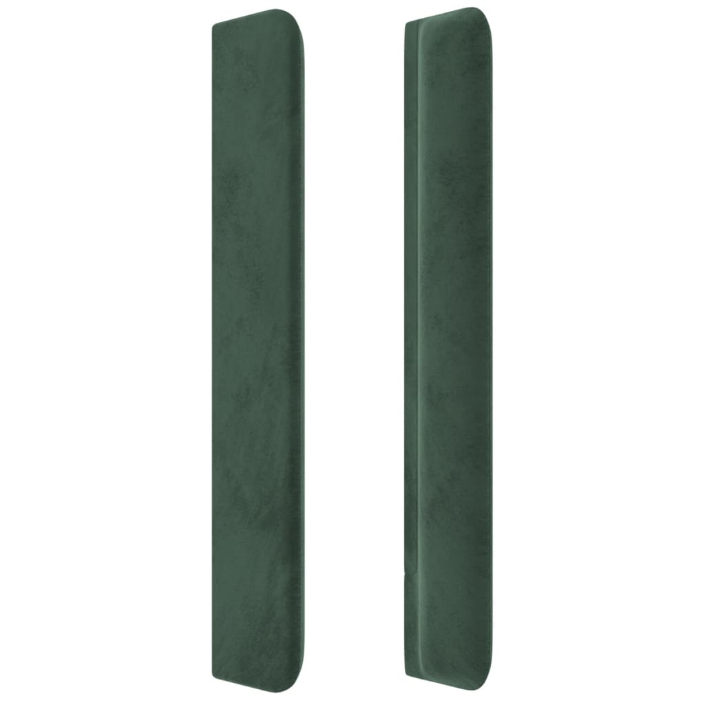 vidaXL Κεφαλάρι με Πτερύγια Πράσινο 183x16x118/128 εκ. Βελούδινο