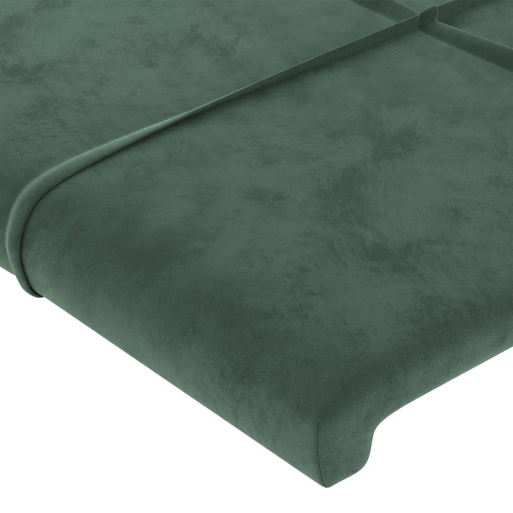 vidaXL Κεφαλάρι με Πτερύγια Πράσινο 83x16x118/128 εκ. Βελούδινο