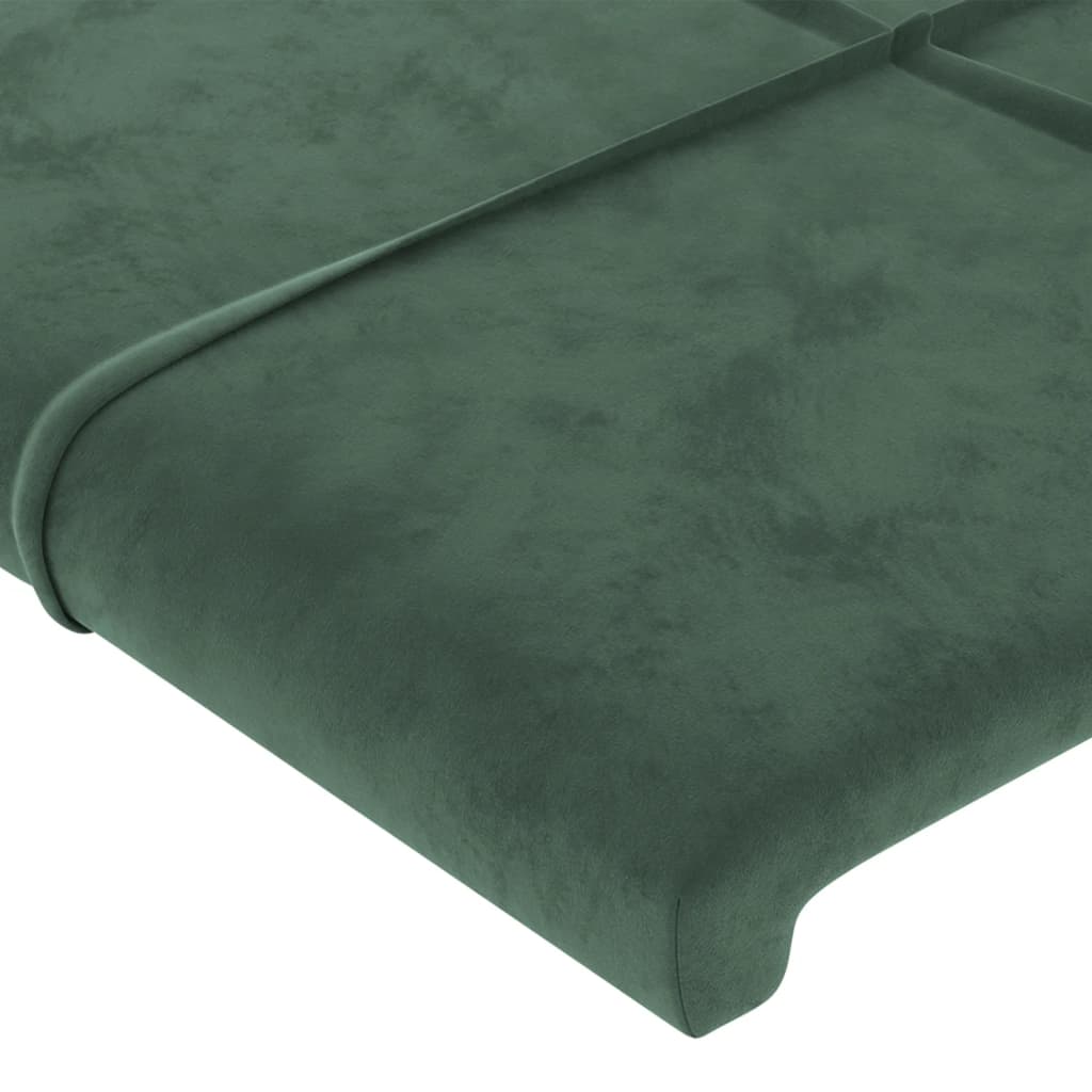 vidaXL Κεφαλάρι με Πτερύγια Πράσινο 93x16x118/128 εκ. Βελούδινο