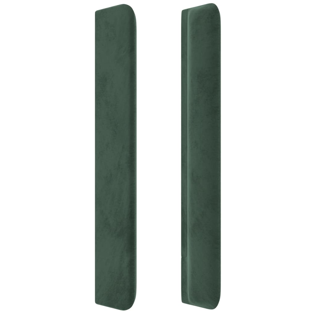 vidaXL Κεφαλάρι με Πτερύγια Πράσινο 147x16x118/128 εκ. Βελούδινο