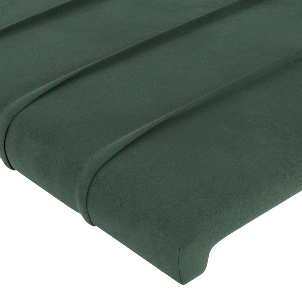 vidaXL Κεφαλάρι με Πτερύγια Πράσινο 93x16x118/128 εκ. Βελούδινο