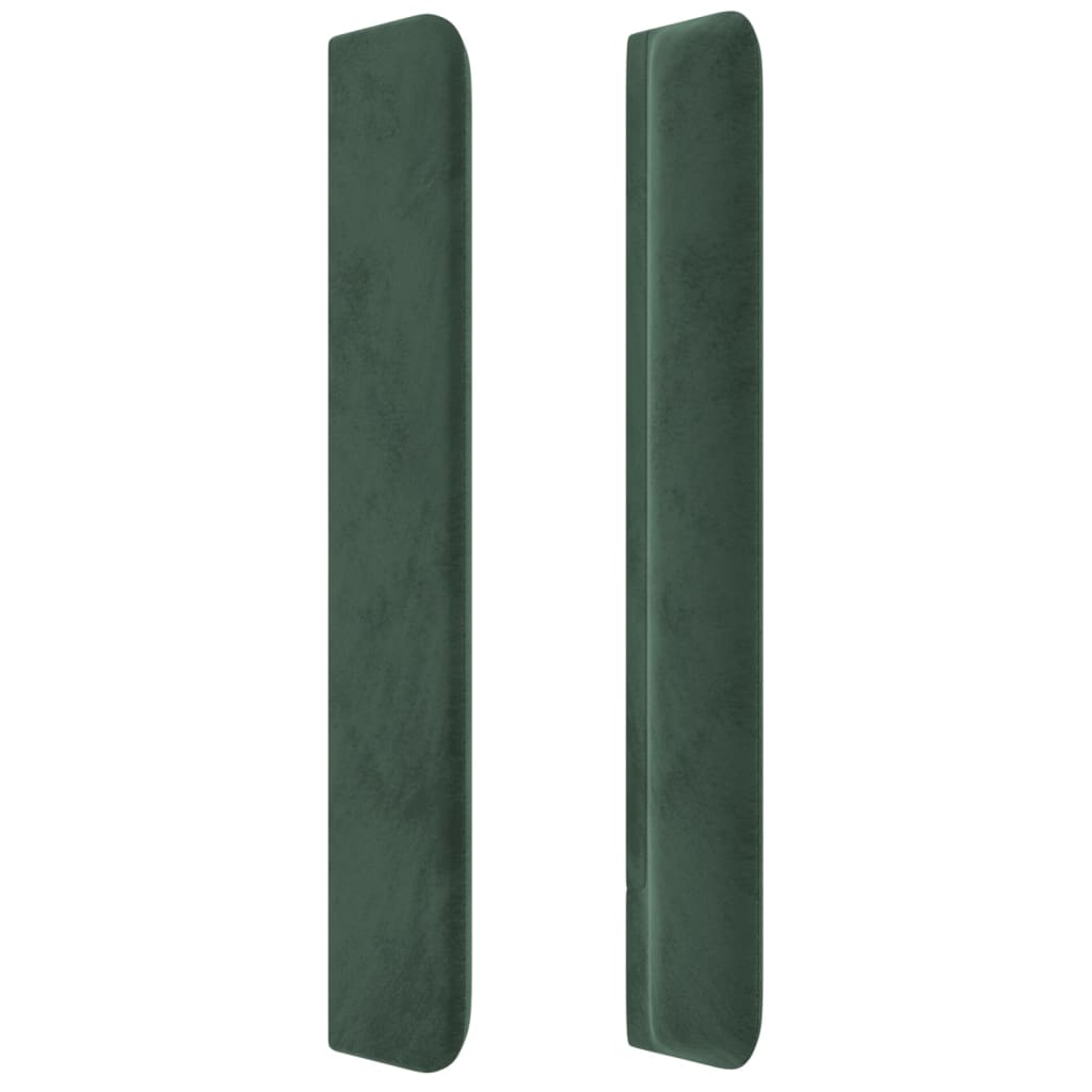 vidaXL Κεφαλάρι με Πτερύγια Πράσινο 203x16x118/128 εκ. Βελούδινο