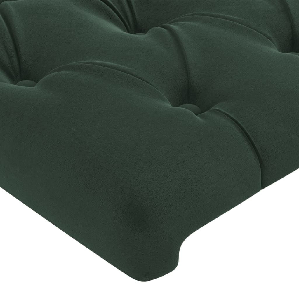 vidaXL Κεφαλάρι με Πτερύγια Πράσινο 103x16x118/128 εκ. Βελούδινο