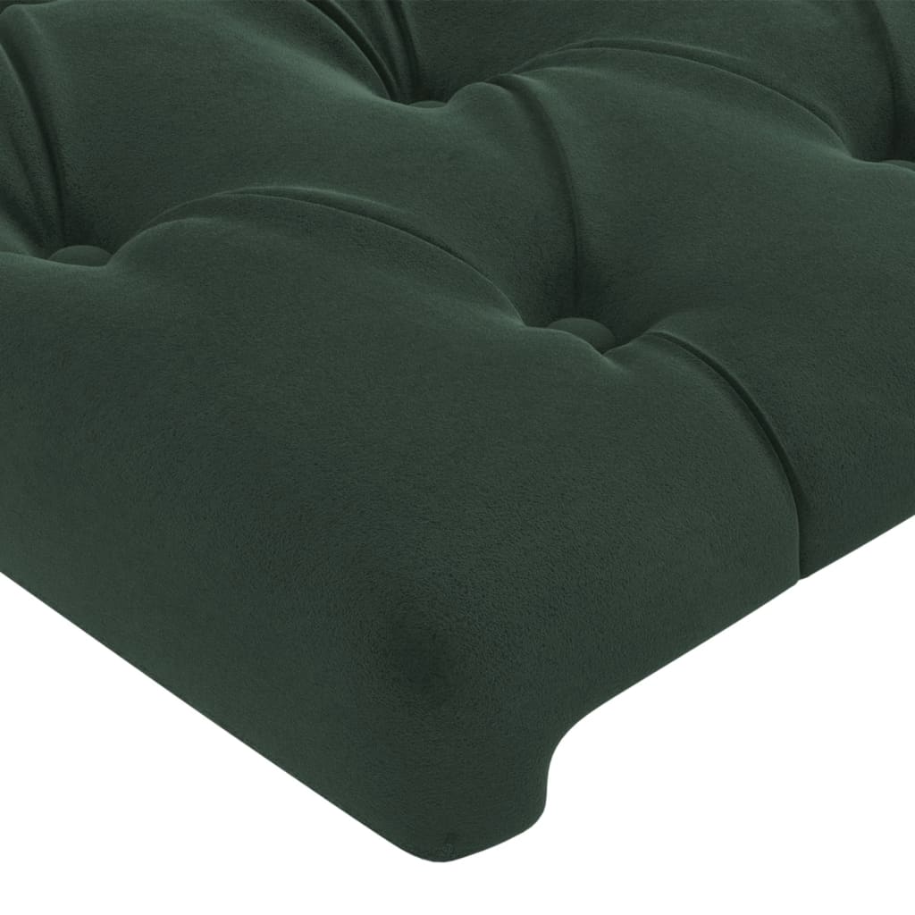 vidaXL Κεφαλάρι με Πτερύγια Πράσινο 147x16x118/128 εκ. Βελούδινο