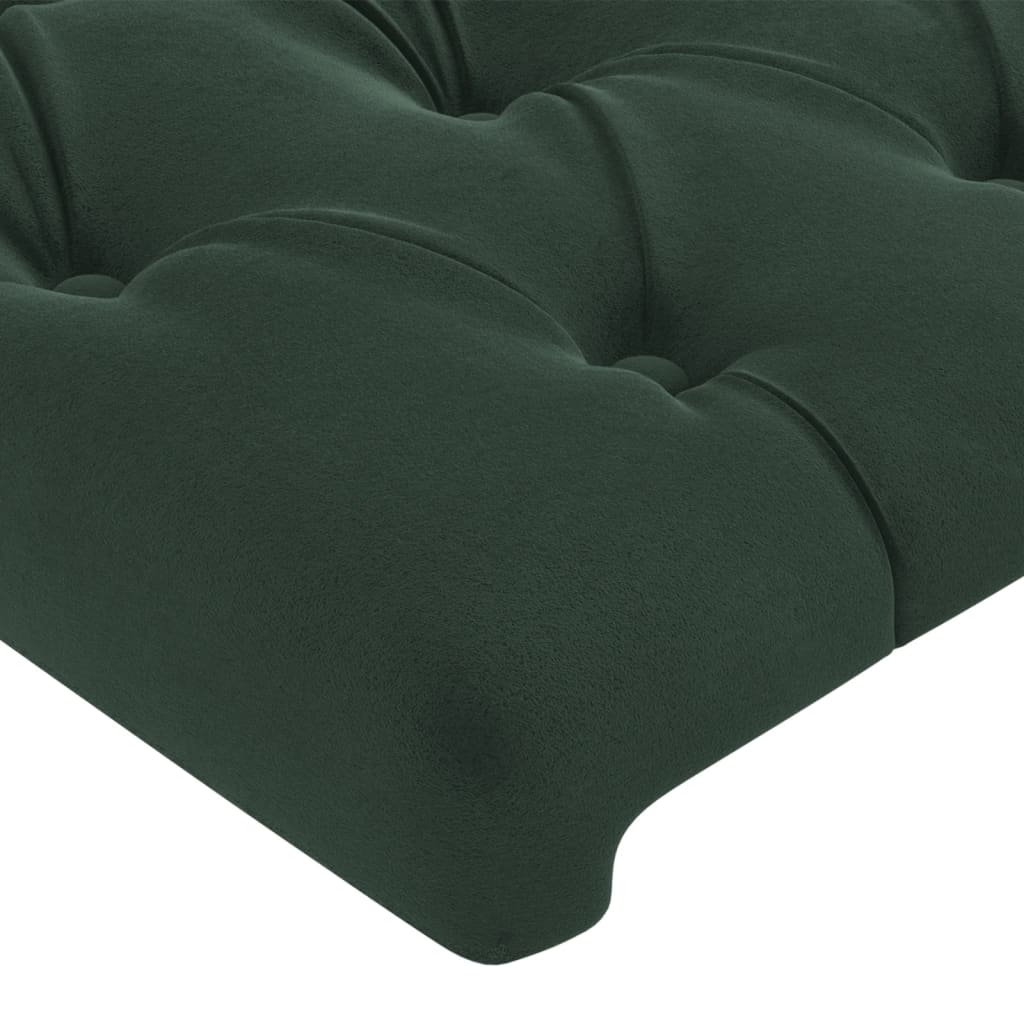 vidaXL Κεφαλάρι με Πτερύγια Πράσινο 163x16x118/128 εκ. Βελούδινο