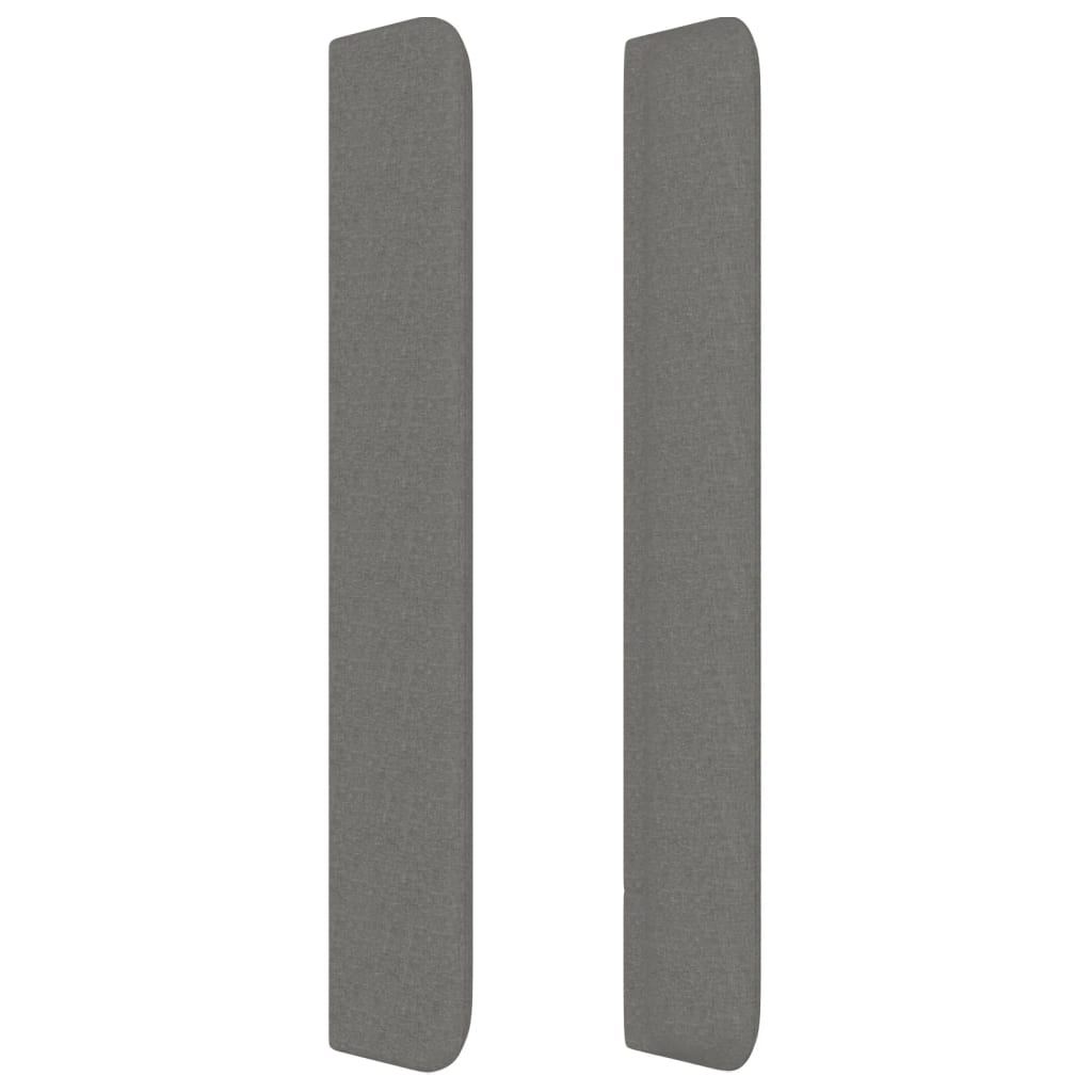 vidaXL Κεφαλάρι με Πτερύγια Σκούρο Γκρι 93x16x118/128 εκ. Υφασμάτινο