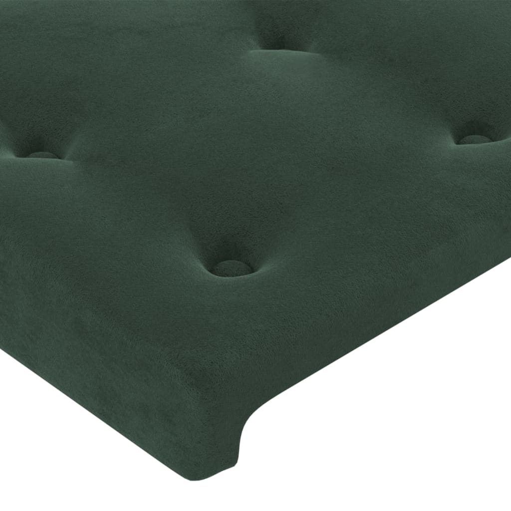 vidaXL Κεφαλάρι με Πτερύγια Πράσινο 183x16x118/128 εκ. Βελούδινο