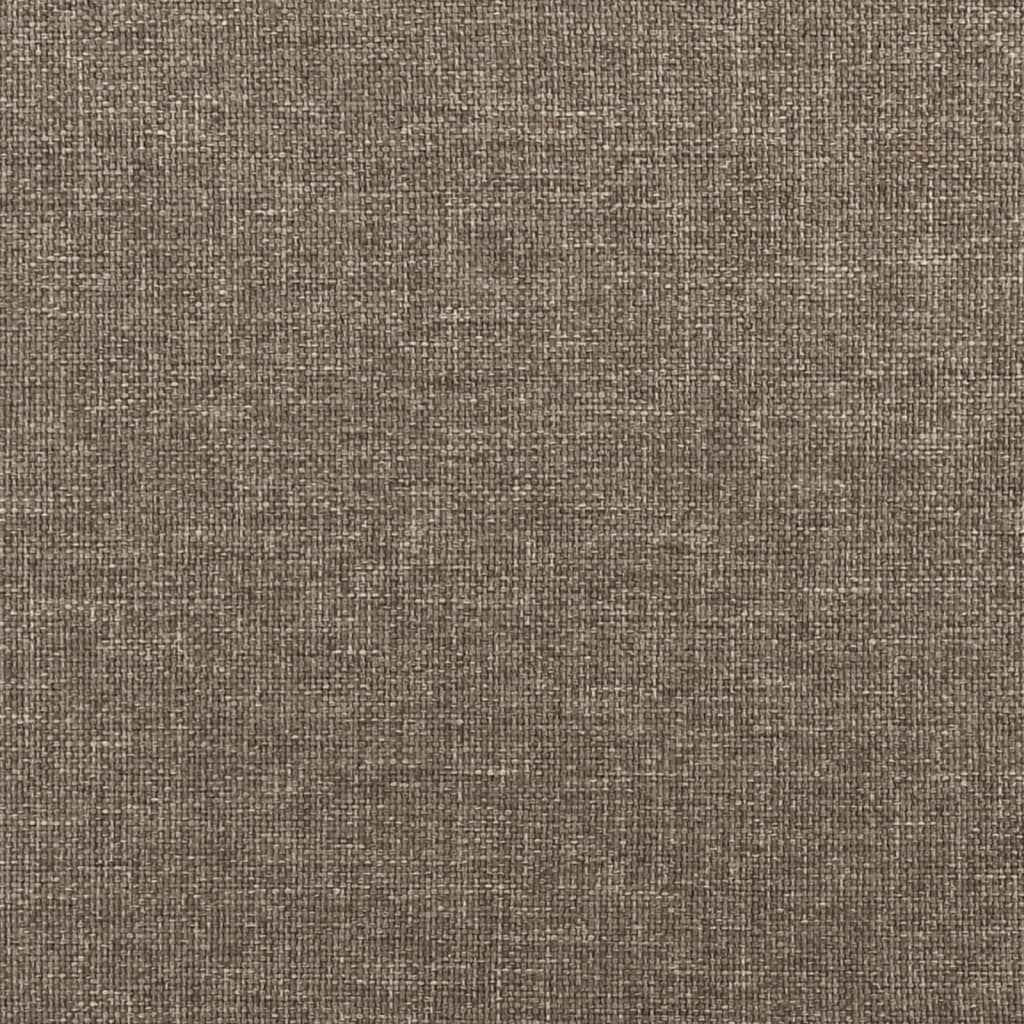 vidaXL Σκελετός Κρεβατιού Χωρίς Στρώμα Taupe 90x200 εκ. Υφασμάτινο