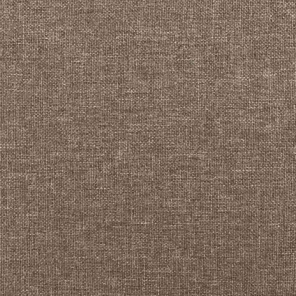 vidaXL Σκελετός Κρεβατιού Χωρίς Στρώμα Taupe 140x190 εκ. Υφασμάτινο