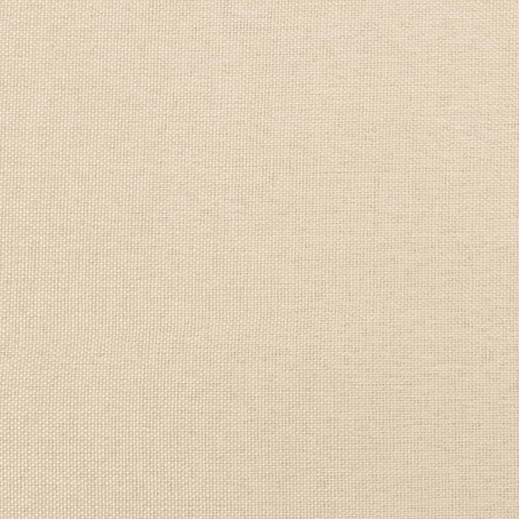 vidaXL Πλαίσιο κρεβατιού χωρίς στρώμα Κρέμα 80x200 cm Ύφασμα
