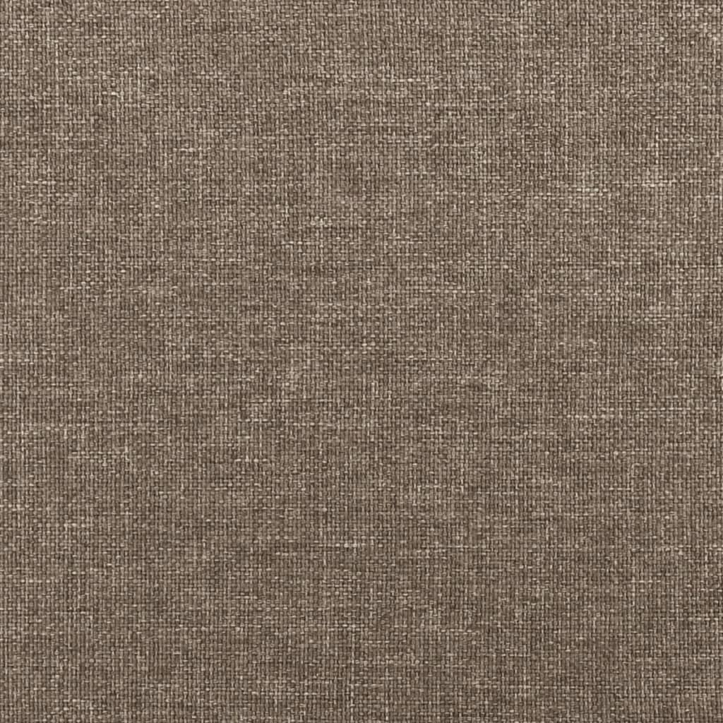 vidaXL Σκελετός Κρεβατιού Χωρίς Στρώμα Taupe 100 x 200 εκ. Υφασμάτινο