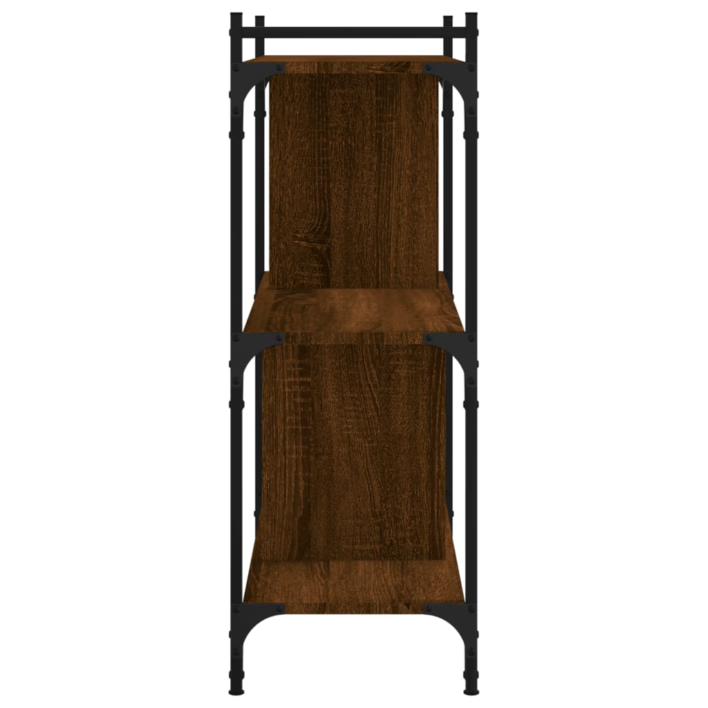 vidaXL Βιβλιοθήκη 3 Επιπέδων Καφέ Δρυς 76 x 32 x 88 εκ. Επεξ. Ξύλο