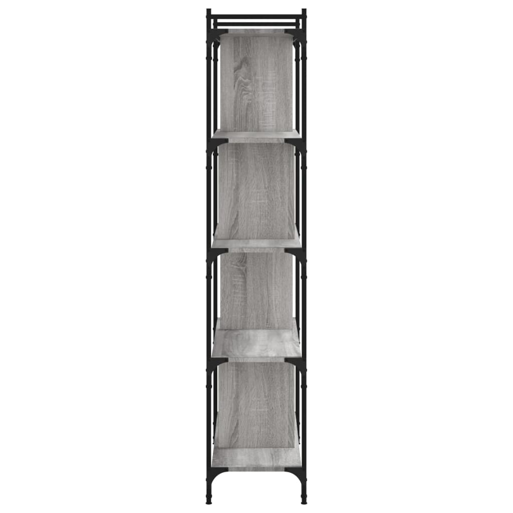 vidaXL Βιβλιοθήκη 5 Επιπέδων Γκρι Sonoma 76 x 32 x 158 εκ. Επεξ. Ξύλο