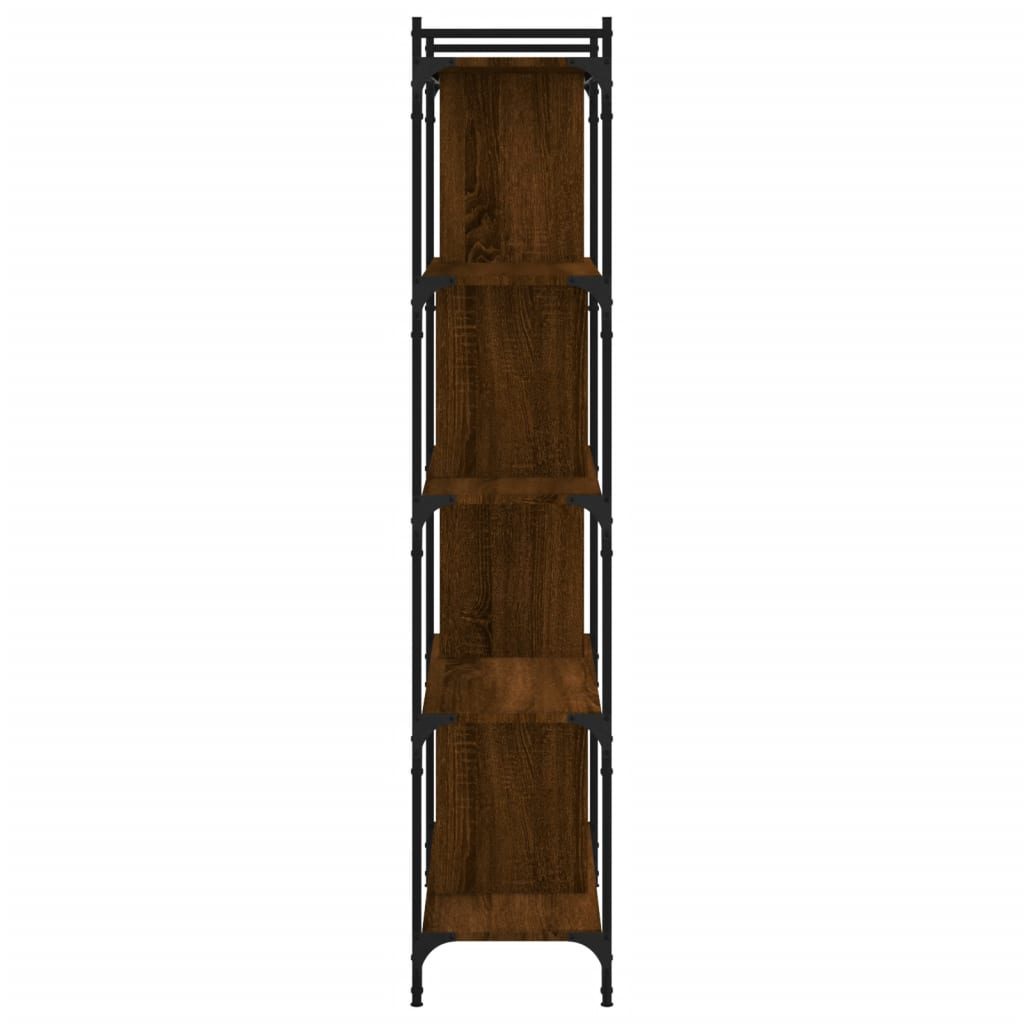 vidaXL Βιβλιοθήκη 5 Επιπέδων Καφέ Δρυς 76 x 32 x 158 εκ. Επεξ. Ξύλο