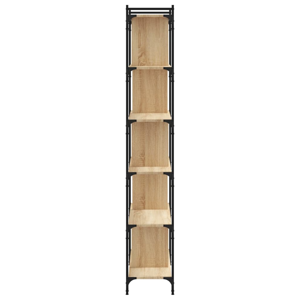 vidaXL Βιβλιοθήκη 6 Επιπέδων Sonoma Δρυς 76 x 32 x 192 εκ. Επεξ. Ξύλο