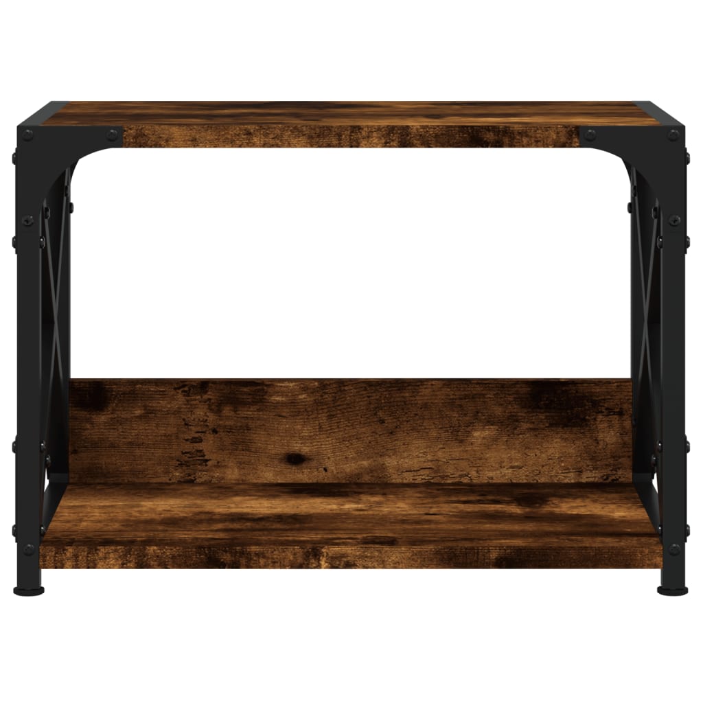 vidaXL Βάση Εκτυπωτή 2 Επιπέδων Καπνιστή Δρυς 44x26x31,5 εκ Επεξ. Ξύλο