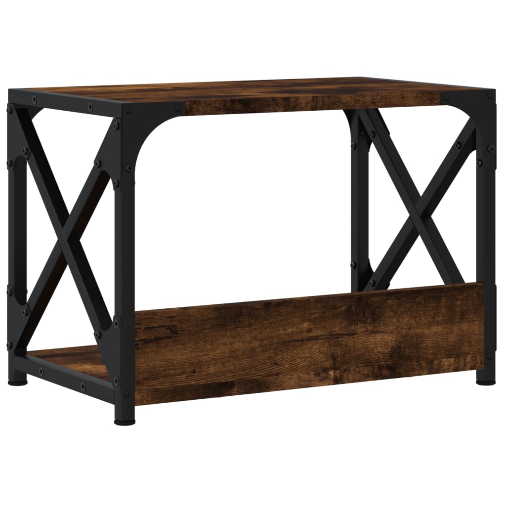 vidaXL Βάση Εκτυπωτή 2 Επιπέδων Καπνιστή Δρυς 44x26x31,5 εκ Επεξ. Ξύλο