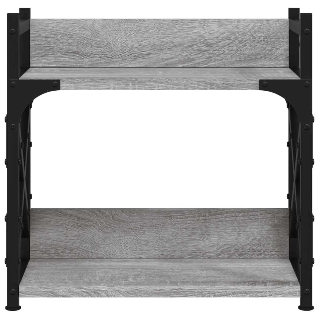 vidaXL Βάση Εκτυπωτή 2 Επιπέδων Γκρι Sonoma 40x20x40 εκ Επεξ. Ξύλο