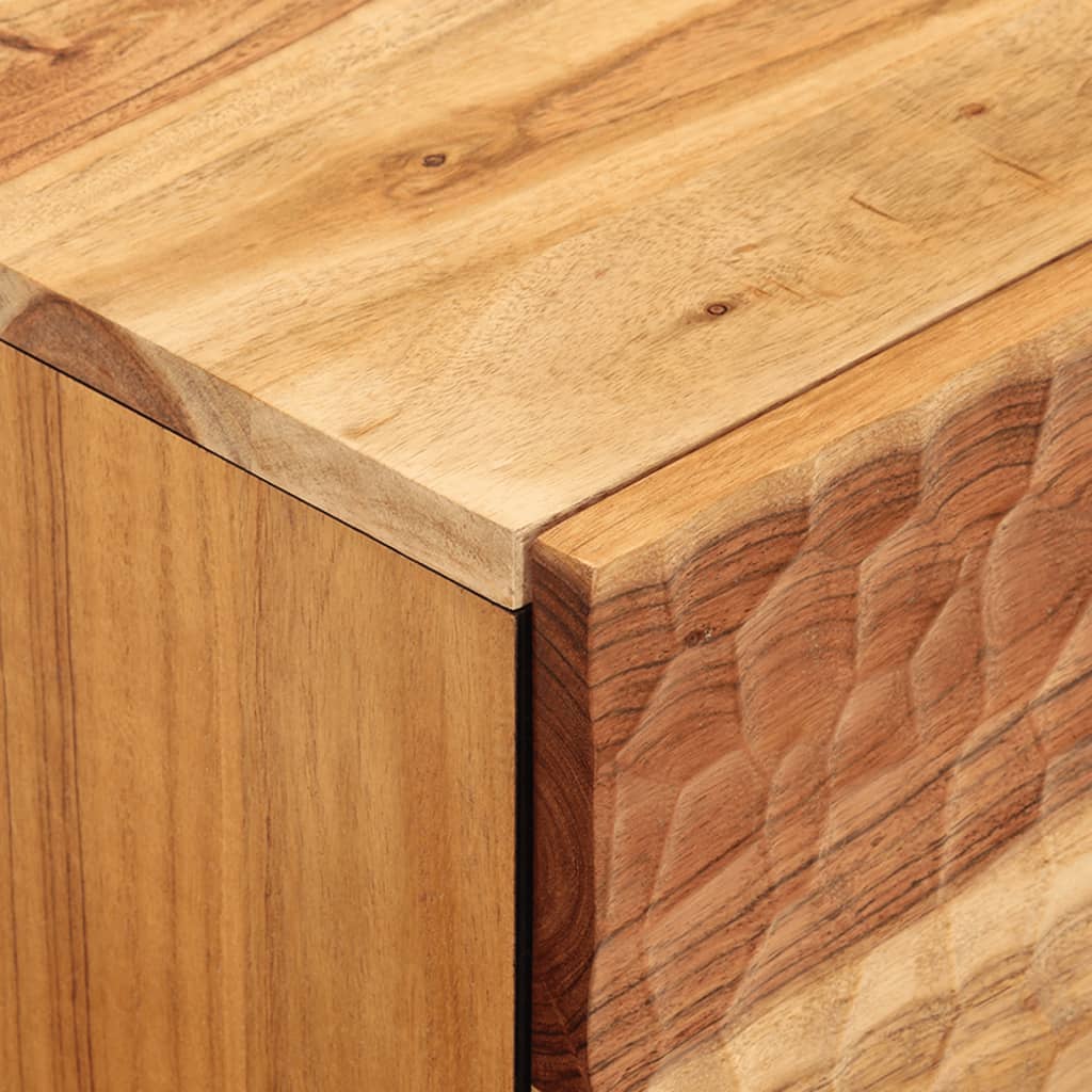 vidaXL Κομοδίνα 2 τεμ. 40 x 33 x 46 εκ. από Μασίφ Ξύλο Ακακίας