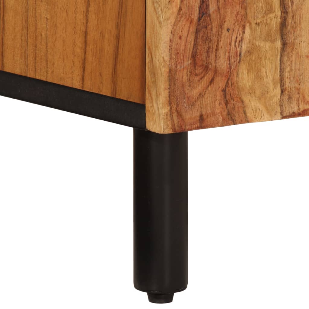 vidaXL Ντουλάπι Μπάνιου 62 x 33 x 58 εκ. από Μασίφ Ξύλο Ακακίας