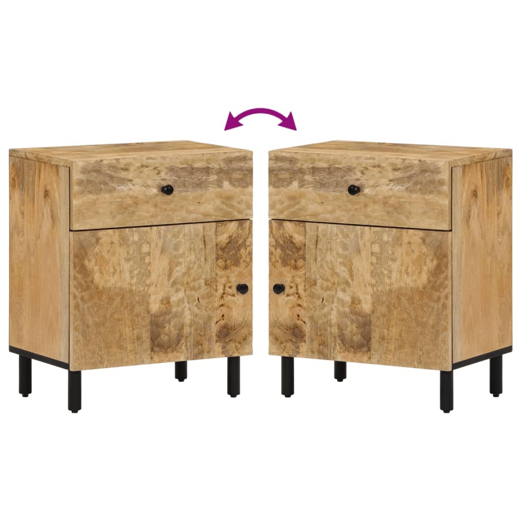 vidaXL Κομοδίνο 50 x 33 x 60 εκ. από Μασίφ Ξύλο Μάνγκο