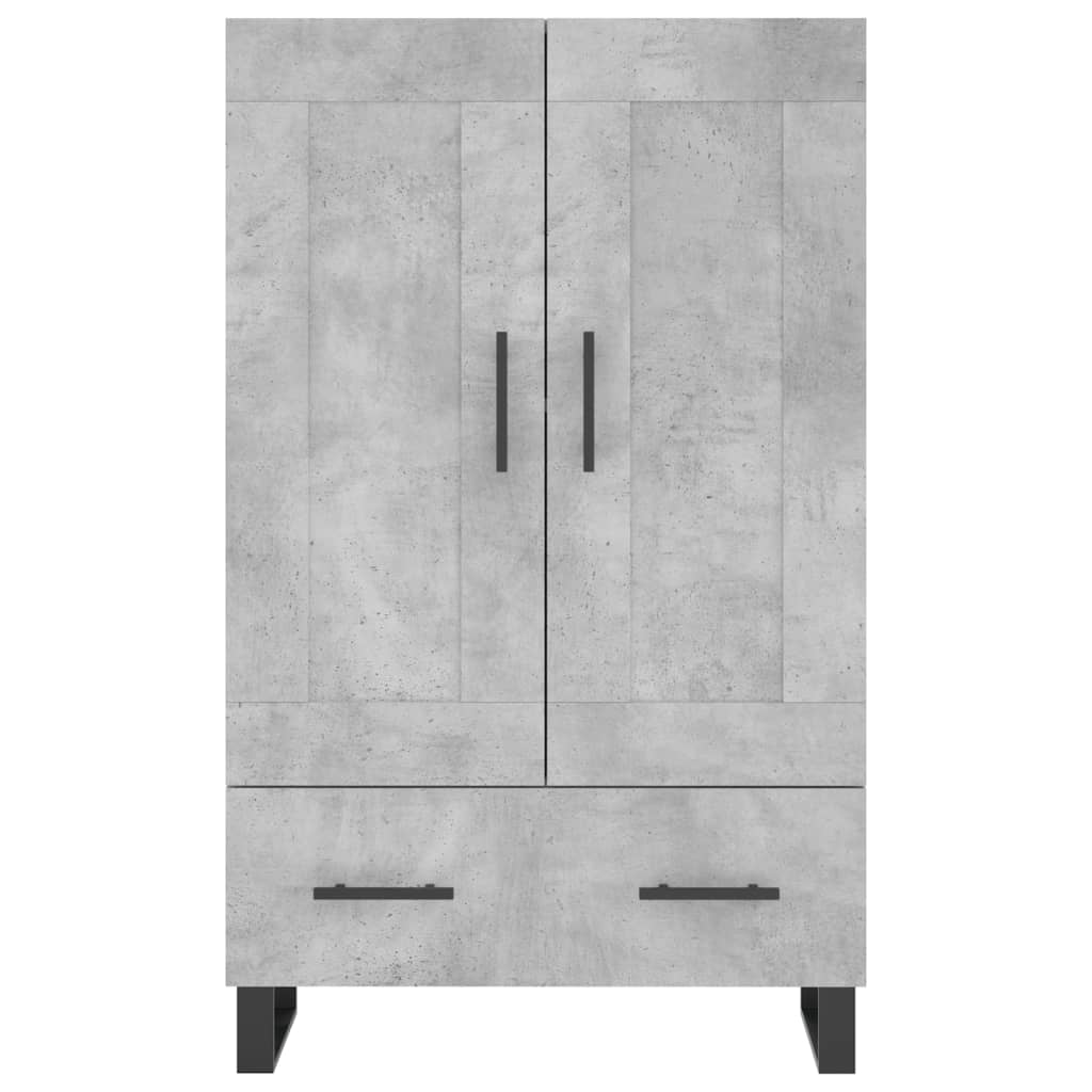 vidaXL Ντουλάπα Γκρι Σκυροδέματος 69,5 x 31 x 115 εκ. Επεξεργ. Ξύλο