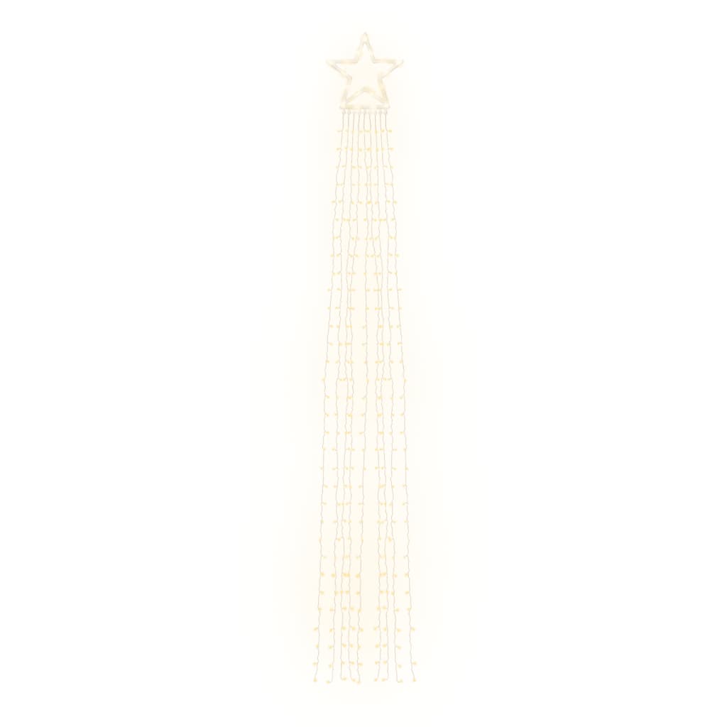 vidaXL Φωτιστικό Χριστουγεννιάτικο Δέντρο 320 LED Θερμό Λευκό 375 εκ.
