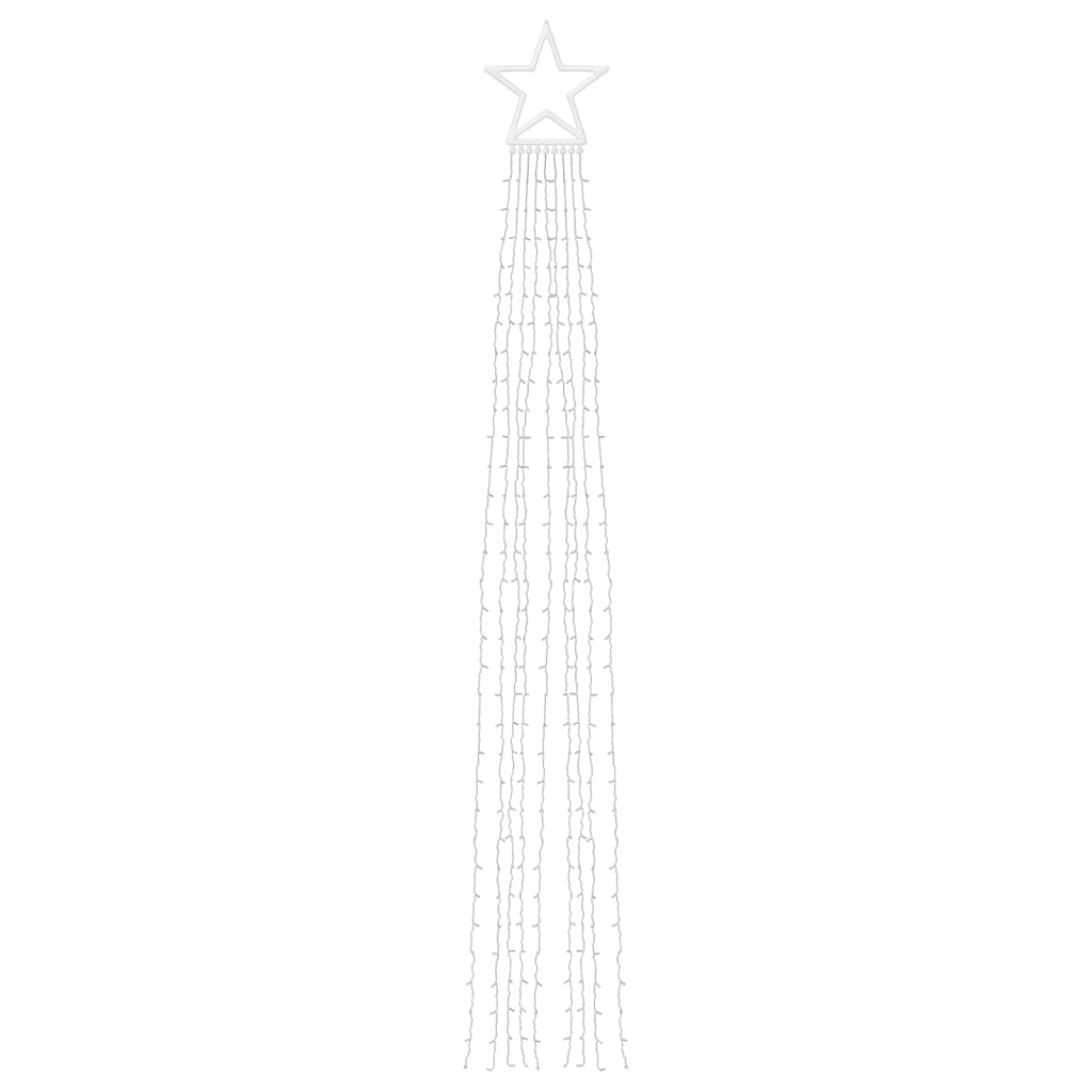 vidaXL Φωτιστικό Χριστουγεννιάτικο Δέντρο 320 LED Θερμό Λευκό 375 εκ.