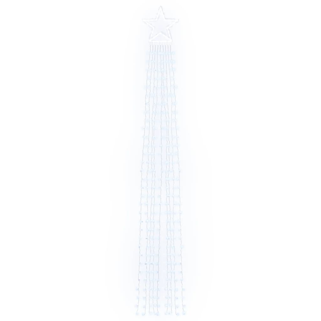 vidaXL Φωτιστικό Χριστουγεννιάτικο Δέντρο 320 LED Ψυχρό Λευκό 375 εκ.