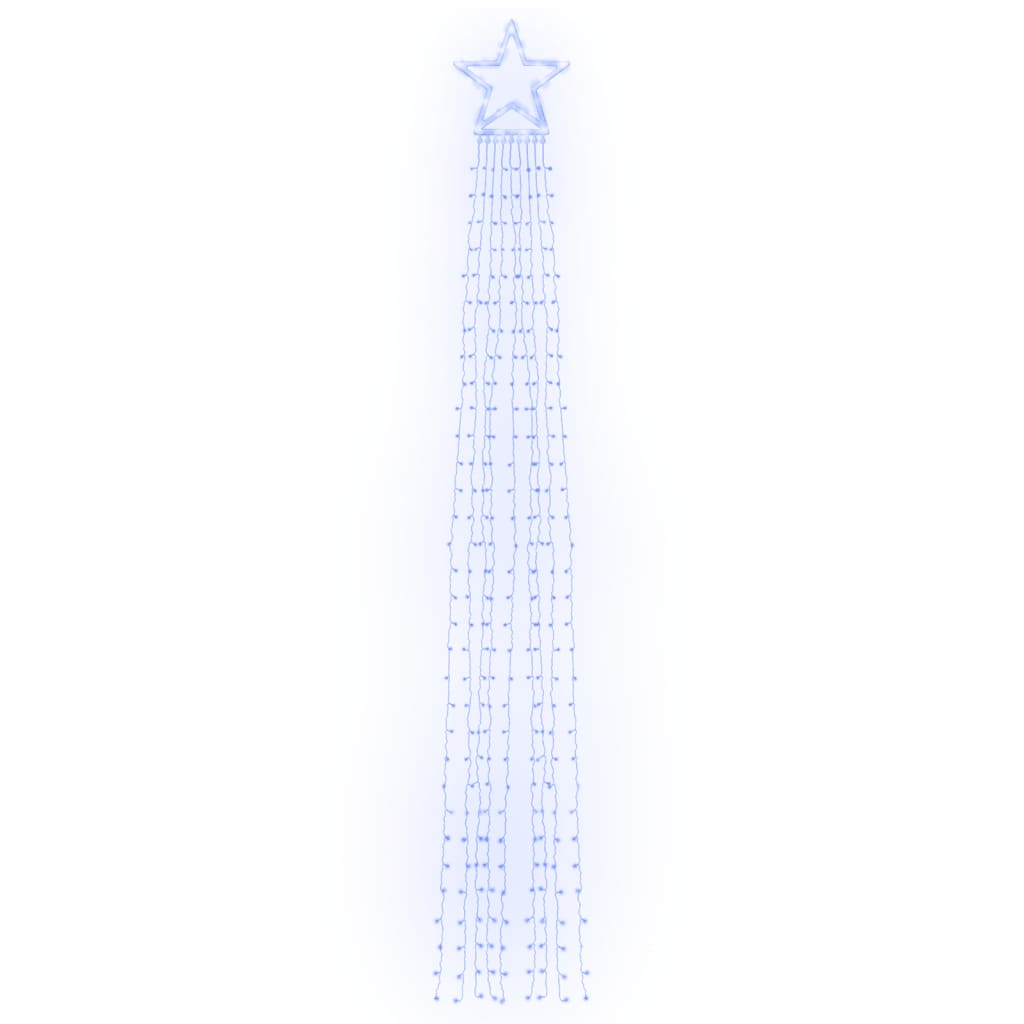 vidaXL Φωτιστικό Χριστουγεννιάτικο Δέντρο 320 LED Μπλε 375 εκ.