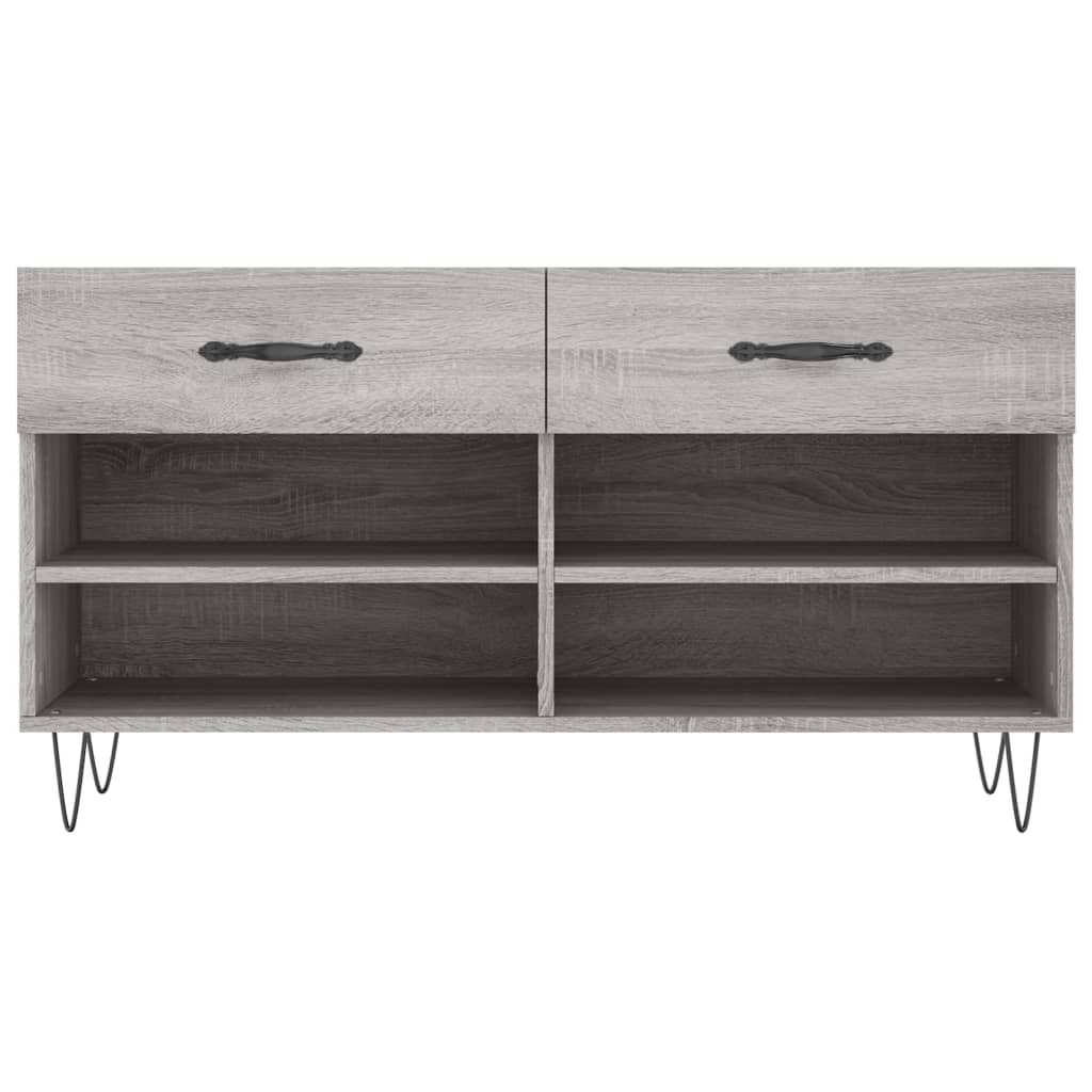 vidaXL Παπουτσοθήκη Γκρι Sonoma 102x35x55 εκ. από Επεξεργασμένο Ξύλο