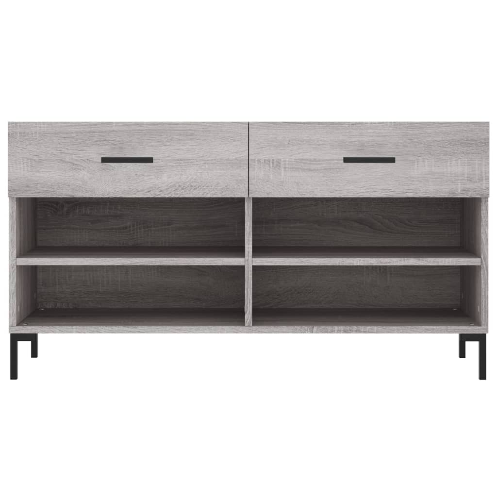 vidaXL Παπουτσοθήκη Γκρι Sonoma 102x35x55 εκ. από Επεξεργασμένο Ξύλο