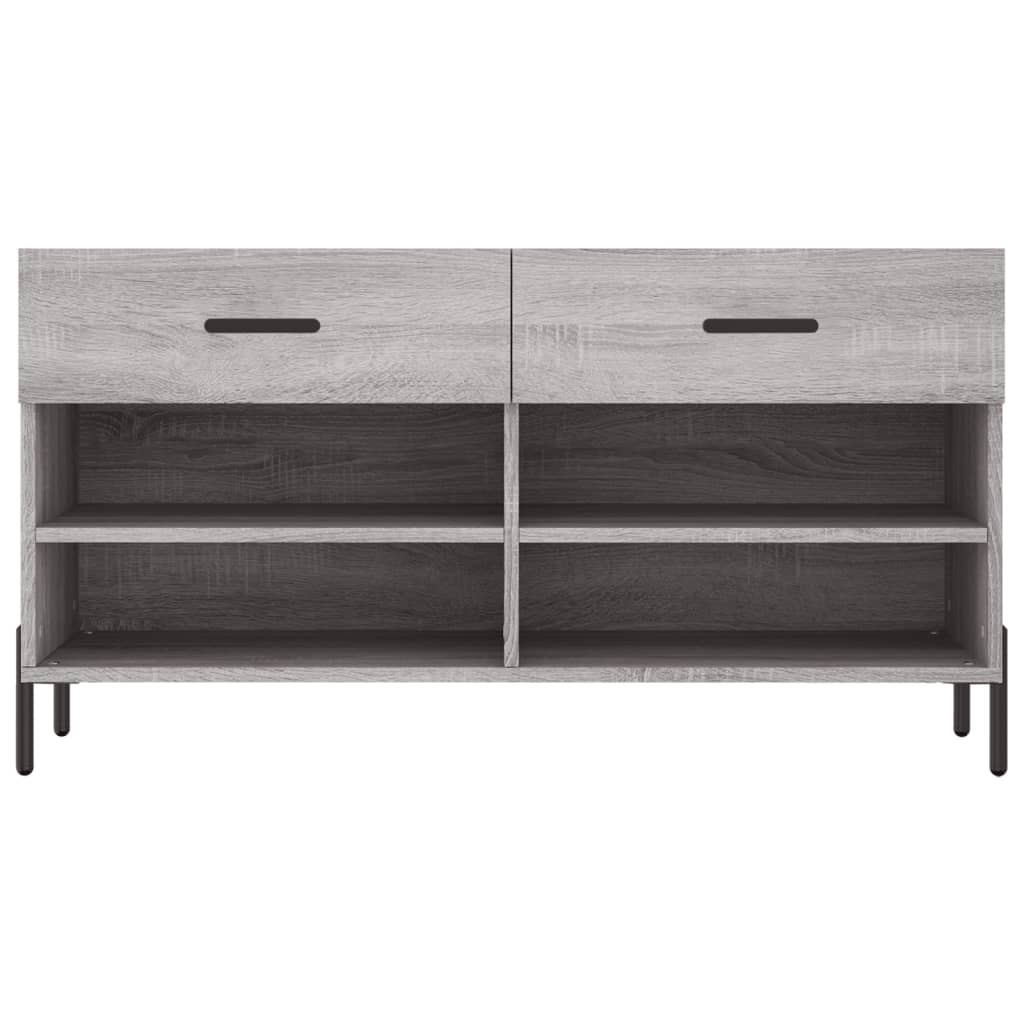 vidaXL Παπουτσοθήκη Γκρι Sonoma 102x35x55 εκ. από Επεξεργασμένο Ξύλο