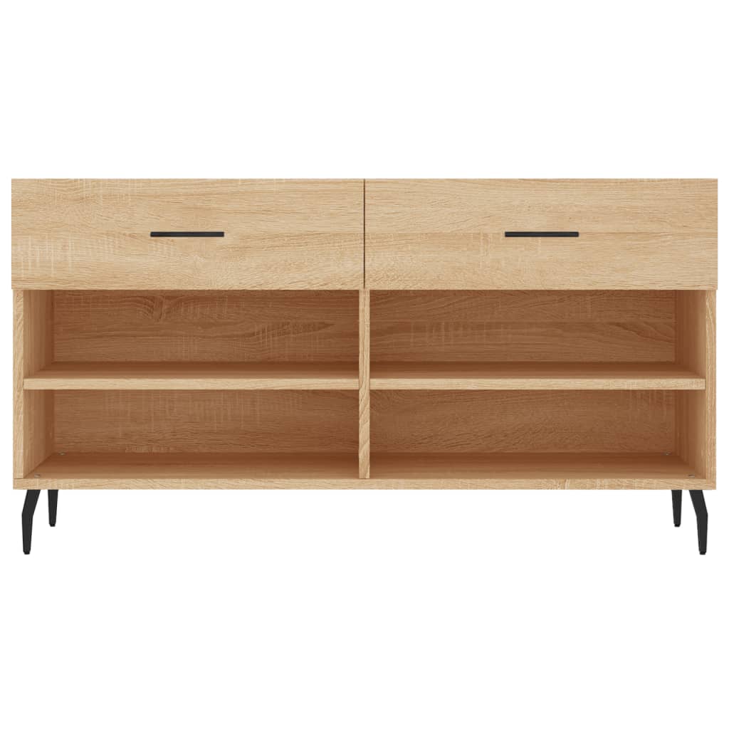 vidaXL Παπουτσοθήκη Sonoma Δρυς 102x35x55 εκ. από Επεξεργασμένο Ξύλο